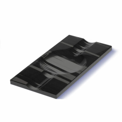 Arpiar - petit modéle en obsidienne noire zébrée