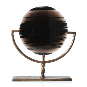 oeuvre en obsidienne et bronze
