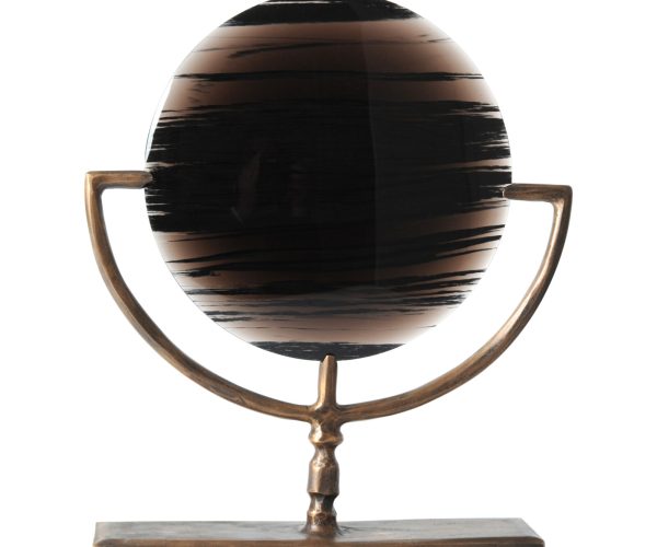 oeuvre en obsidienne et bronze