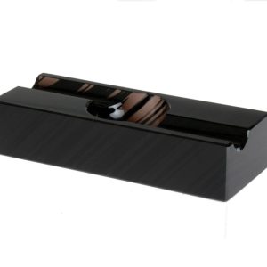rafael cendrier deux cigares obsidienne noire